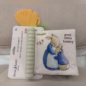 NWT Peter Rabbit Good Little Bunny Soft Book With Teether Beatrix Potter